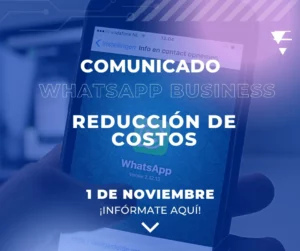 A partir del 1 de noviembre, las empresas que utilicen WhatsApp Business podrán aprovechar una reducción significativa de costos en el uso de mensajes de esta plataforma. Esta optimización representa una excelente oportunidad para mejorar la rentabilidad y la eficiencia en las comunicaciones con los clientes, utilizando una de las herramientas más poderosas del mercado. ¡Infórmate aquí para conocer cómo estos cambios pueden ser beneficiosos!